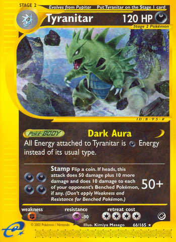 Tyranitar (66/165) [Expedition: Base Set] - Destination Retro