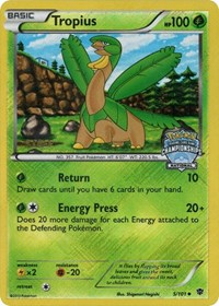 Tropius (5/101) (National Championship Staff Promo) [Black & White: Plasma Blast] - Destination Retro