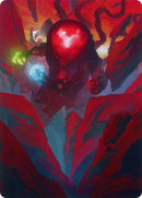 Omnath, Locus of All Art Card (62) [March of the Machine Art Series] - Destination Retro