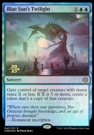Blue Sun's Twilight [Phyrexia: All Will Be One Prerelease Promos] - Destination Retro