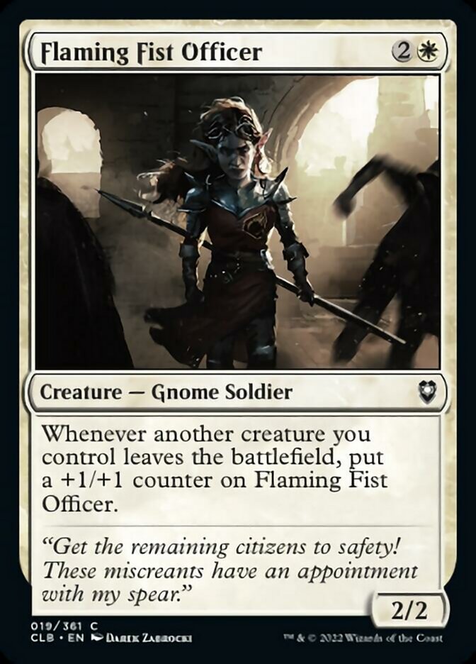 Flaming Fist Officer [Commander Legends: Battle for Baldur's Gate] - Destination Retro