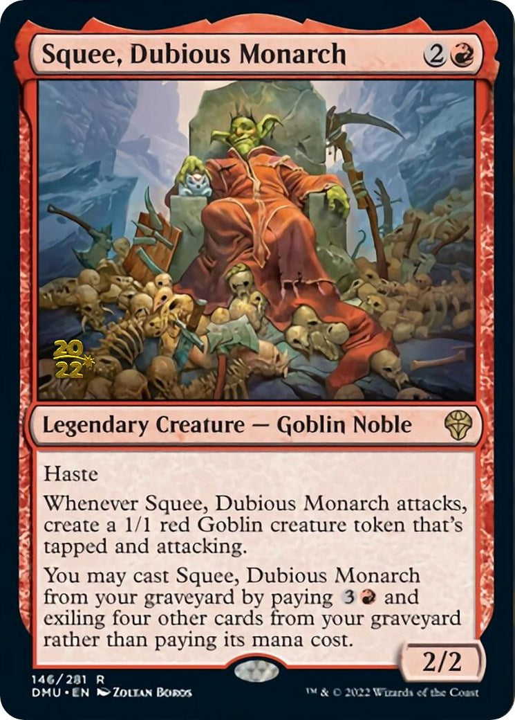 Squee, Dubious Monarch [Dominaria United Prerelease Promos] - Destination Retro