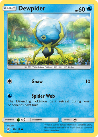 Dewpider (32/131) [Sun & Moon: Forbidden Light] - Destination Retro