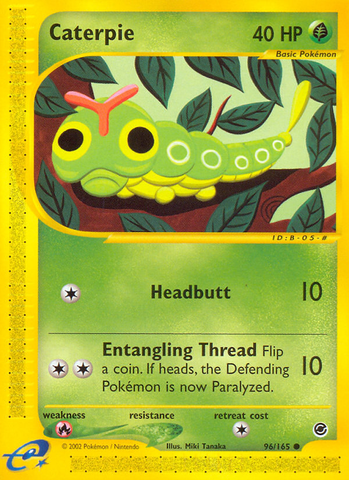 Caterpie (96/165) [Expedition: Base Set] - Destination Retro
