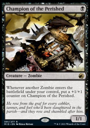 Champion of the Perished (Promo Pack) [Innistrad: Midnight Hunt Promos] - Destination Retro