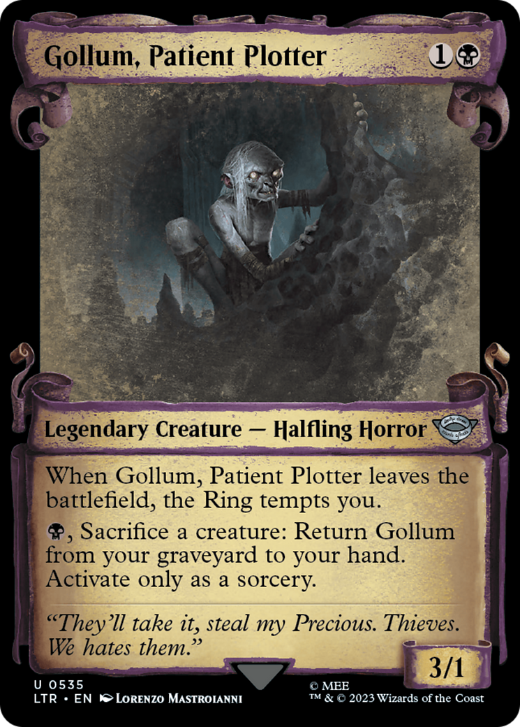 Gollum, Patient Plotter [The Lord of the Rings: Tales of Middle-Earth Showcase Scrolls] - Destination Retro