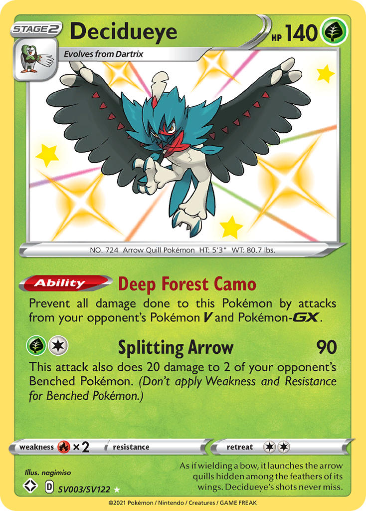 Decidueye (SV003/SV122) [Sword & Shield: Shining Fates] - Destination Retro
