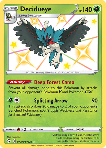 Decidueye (SV003/SV122) [Sword & Shield: Shining Fates] - Destination Retro