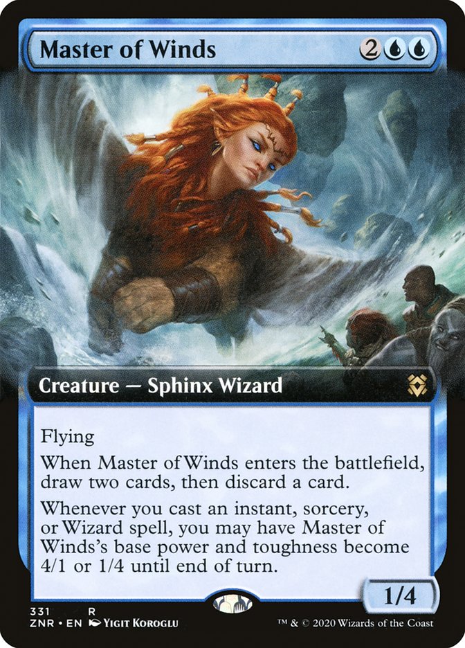 Master of Winds (Extended Art) [Zendikar Rising] - Destination Retro