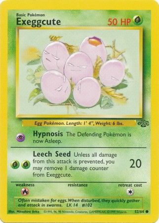 Exeggcute (52/64) [Jungle Unlimited] - Destination Retro