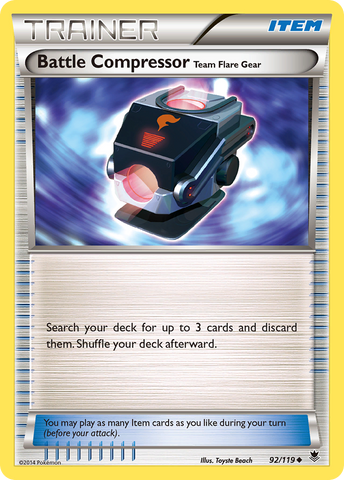 Battle Compressor Team Flare Gear (92/119) [XY: Phantom Forces] - Destination Retro