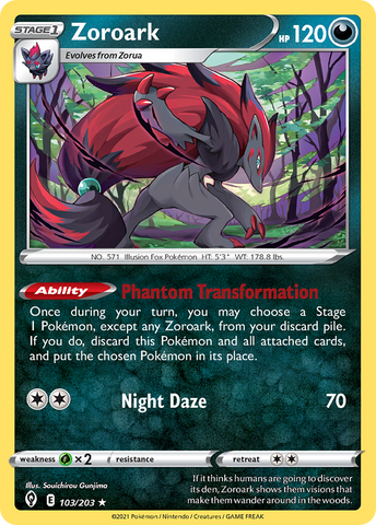 Zoroark (103/203) [Sword & Shield: Evolving Skies] - Destination Retro