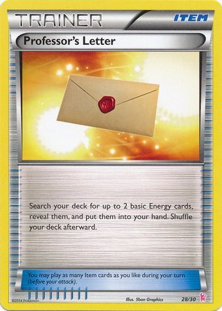 Professor's Letter (28/30) [XY: Trainer Kit - Sylveon & Noivern] - Destination Retro