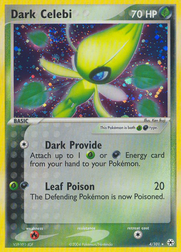 Dark Celebi (4/101) [EX: Hidden Legends] - Destination Retro