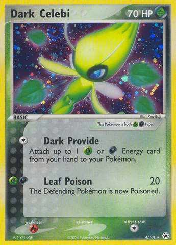 Dark Celebi (4/101) [EX: Hidden Legends] - Destination Retro