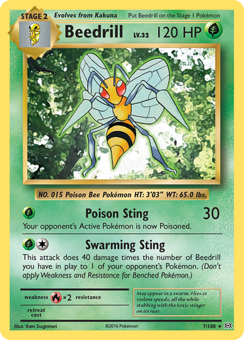 Beedrill (7/108) [XY: Evolutions] - Destination Retro