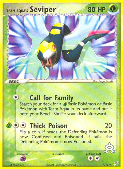Team Aqua's Seviper (17/95) [EX: Team Magma vs Team Aqua] - Destination Retro