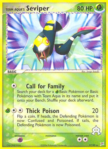 Team Aqua's Seviper (17/95) [EX: Team Magma vs Team Aqua] - Destination Retro