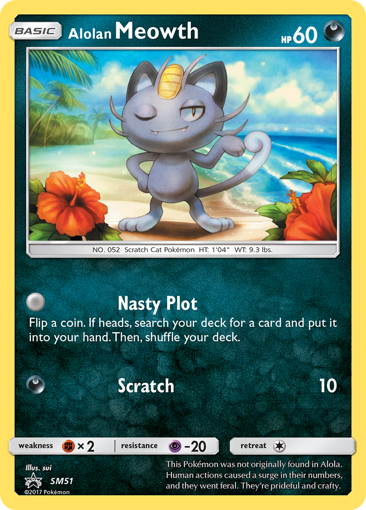 Alolan Meowth (SM51) [Sun & Moon: Black Star Promos] - Destination Retro