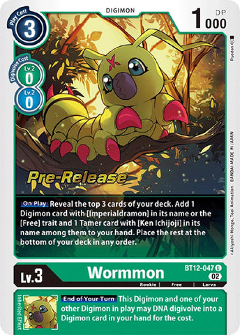 Wormmon [BT12-047] [Across Time Pre-Release Cards] - Destination Retro