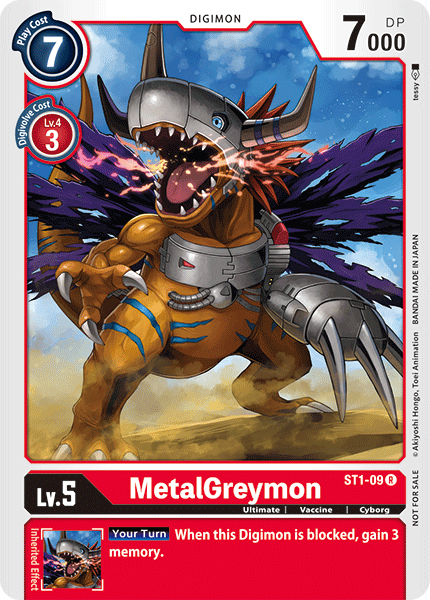 MetalGreymon [ST1-09] (Tamer Battle Pack) [Starter Deck: Gaia Red Promos] - Destination Retro