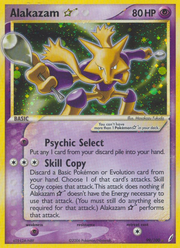 Alakazam Star (99/100) [EX: Crystal Guardians] - Destination Retro
