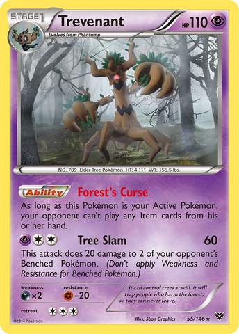 Trevenant (55/146) [XY: Base Set] - Destination Retro