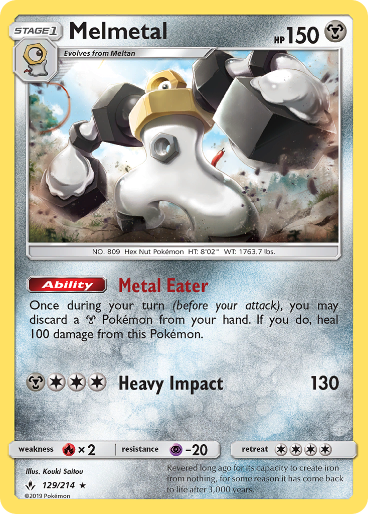 Melmetal (129/214) [Sun & Moon: Unbroken Bonds] - Destination Retro