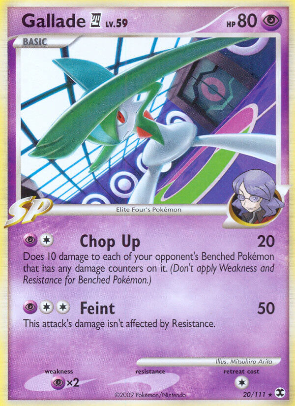Gallade (20/111) (Theme Deck Exclusive) [Platinum: Rising Rivals] - Destination Retro
