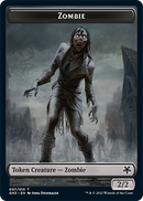 Zombie // Human Soldier Double-Sided Token [Game Night: Free-for-All Tokens] - Destination Retro