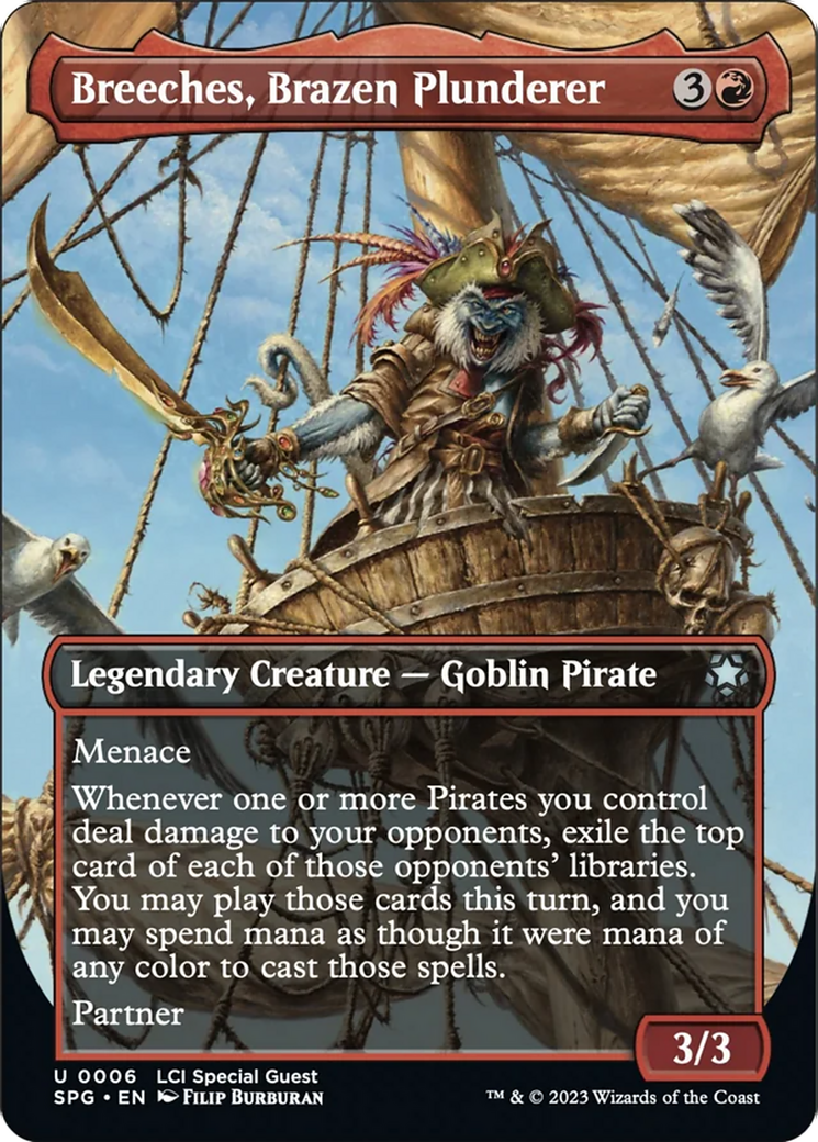Breeches, Brazen Plunderer (Borderless) [The Lost Caverns of Ixalan Special Guests] - Destination Retro