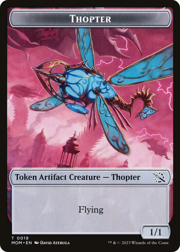 Warrior // Thopter Double-Sided Token [March of the Machine Tokens] - Destination Retro