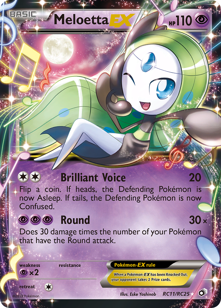 Meloetta EX (RC11/RC25) [Black & White: Legendary Treasures] - Destination Retro