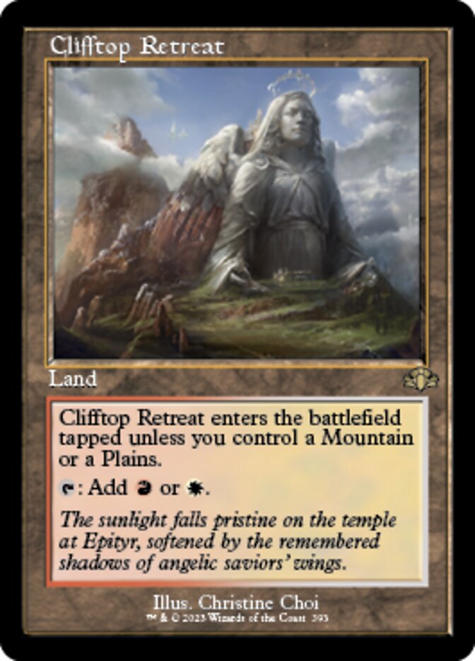 Clifftop Retreat (Retro) [Dominaria Remastered] - Destination Retro