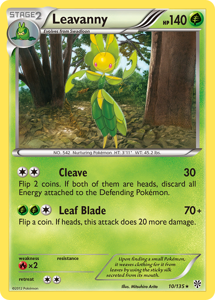 Leavanny (10/135) [Black & White: Plasma Storm] - Destination Retro