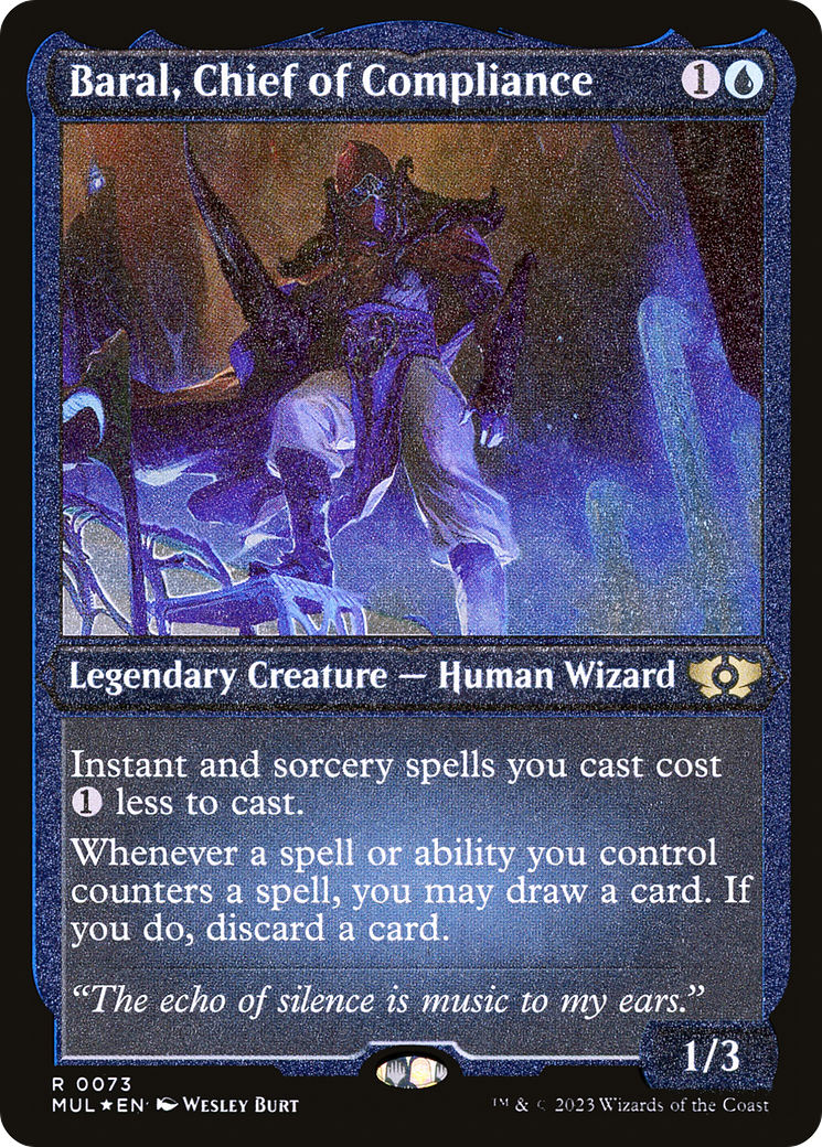 Baral, Chief of Compliance (Foil Etched) [Multiverse Legends] - Destination Retro