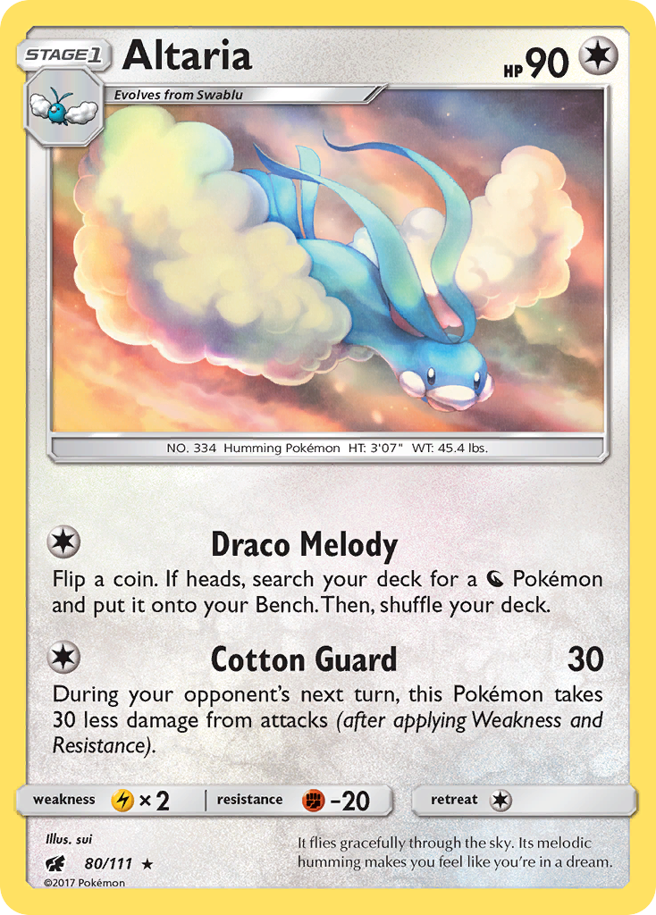 Altaria (80/111) [Sun & Moon: Crimson Invasion] - Destination Retro