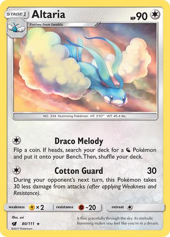 Altaria (80/111) [Sun & Moon: Crimson Invasion] - Destination Retro