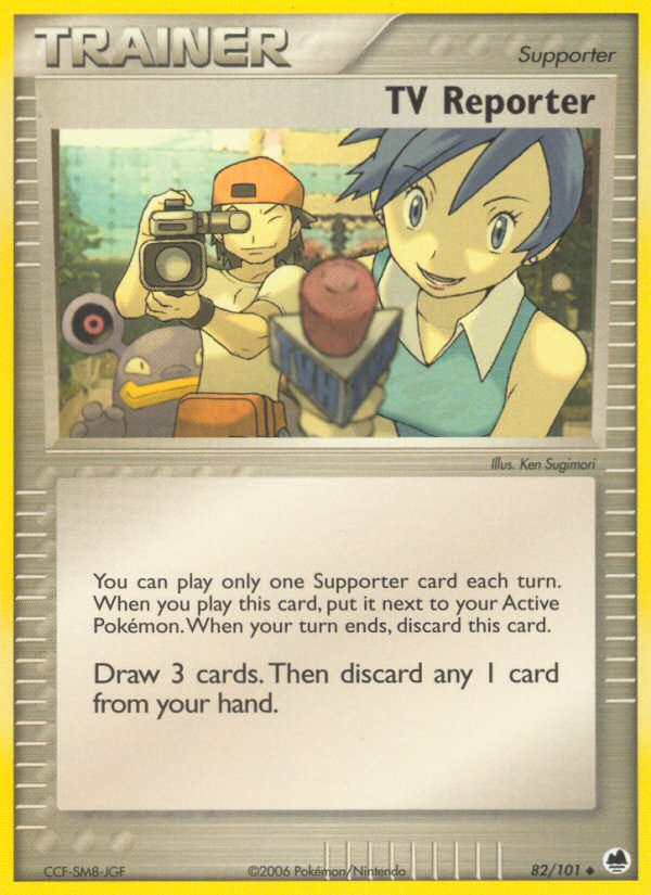 TV Reporter (82/101) [EX: Dragon Frontiers] - Destination Retro