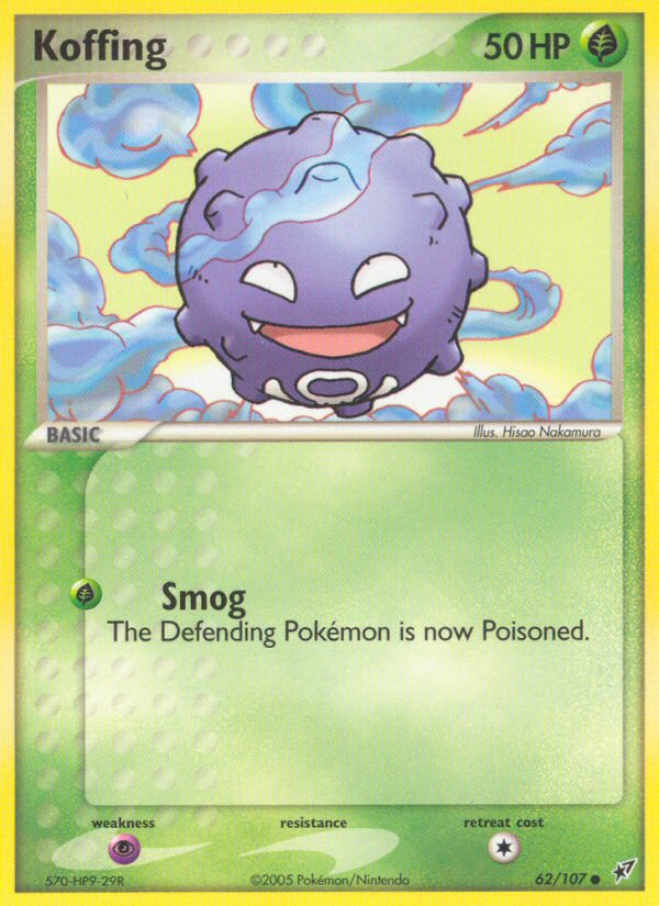 Koffing (62/107) [EX: Deoxys] - Destination Retro