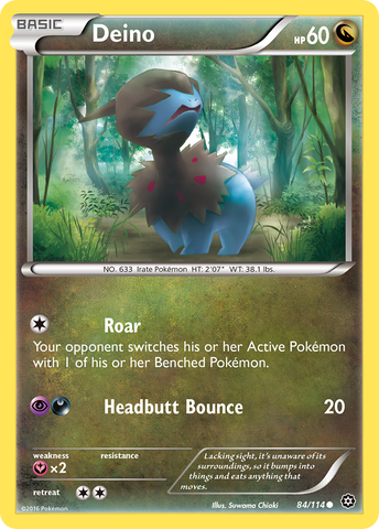 Deino (84/114) [XY: Steam Siege] - Destination Retro