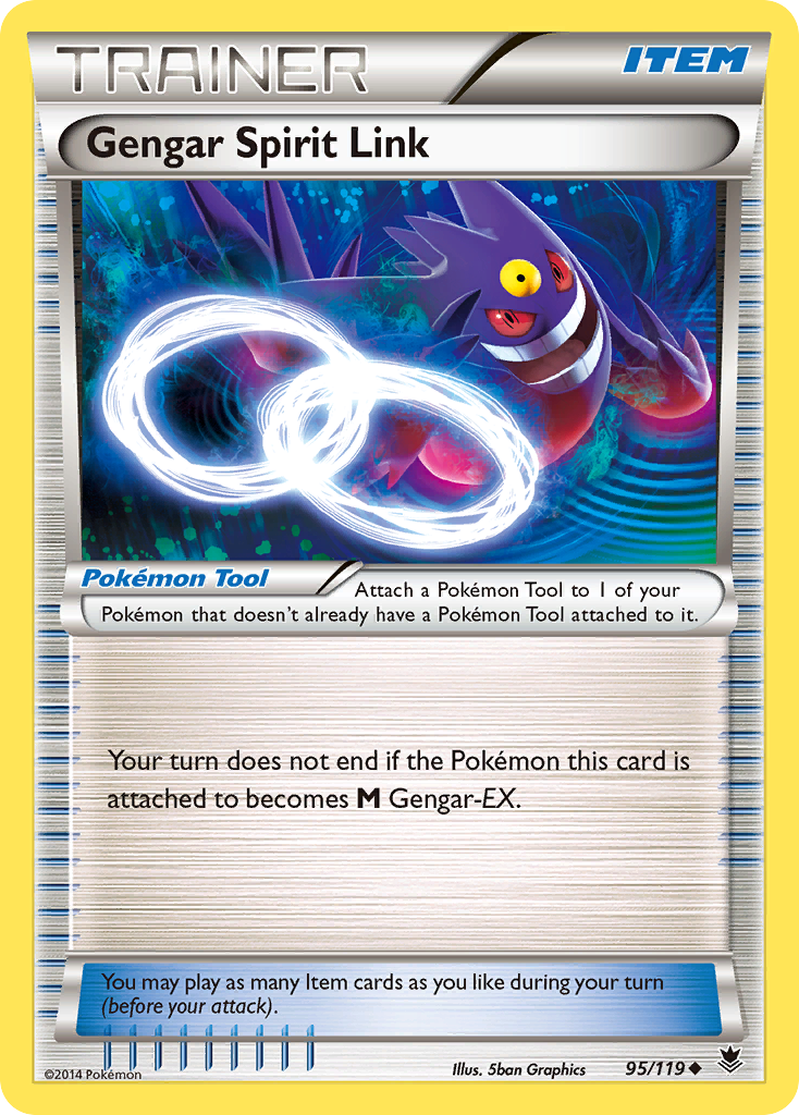 Gengar Spirit Link (95/119) [XY: Phantom Forces] - Destination Retro