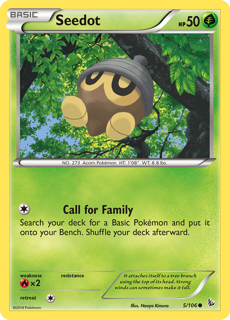 Seedot (5/106) [XY: Flashfire] - Destination Retro