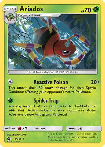 Ariados (6/168) [Sun & Moon: Celestial Storm] - Destination Retro