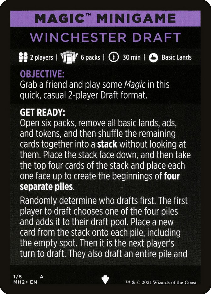 Winchester Draft (Magic Minigame) [Modern Horizons 2 Minigame] - Destination Retro