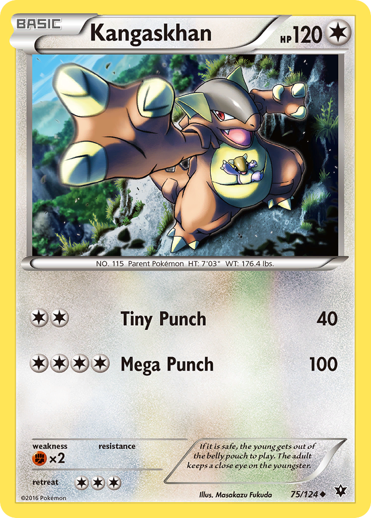 Kangaskhan (75/124) [XY: Fates Collide] - Destination Retro