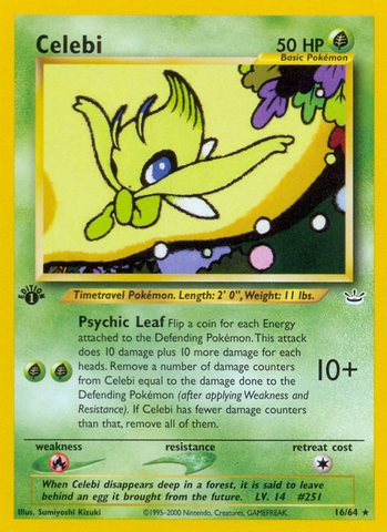 Celebi (16/64) [Neo Revelation 1st Edition] - Destination Retro