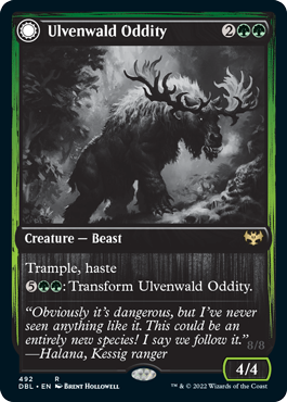 Ulvenwald Oddity // Ulvenwald Behemoth [Innistrad: Double Feature] - Destination Retro