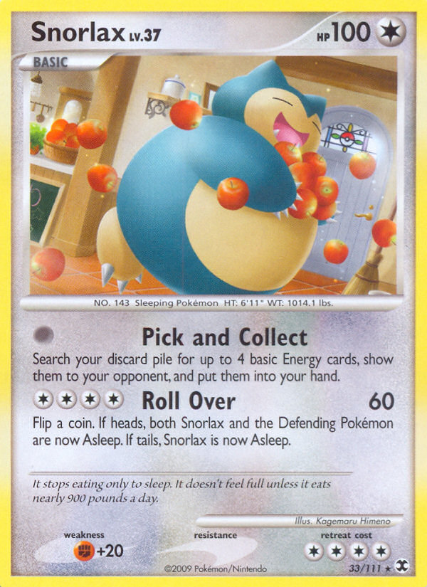 Snorlax (33/111) [Rising Rivals] - Destination Retro
