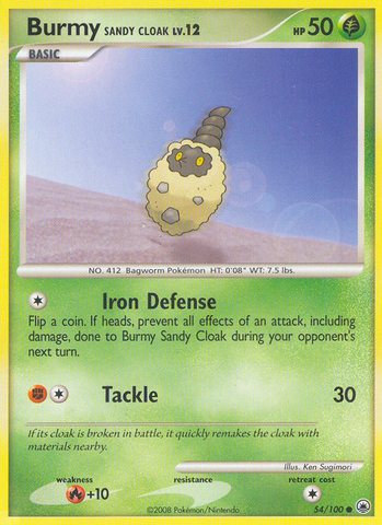Burmy Sandy Cloak (54/100) [Diamond & Pearl: Majestic Dawn] - Destination Retro